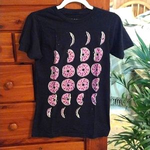 Black Matter Donut Moon Phases Graphic Tee Size